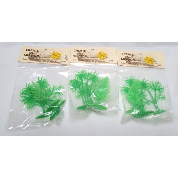 Vintage Lot of 20 Miniature Dollhouse Garden Craft Trees Glitter Birds Flowers - Picture 3 of 7